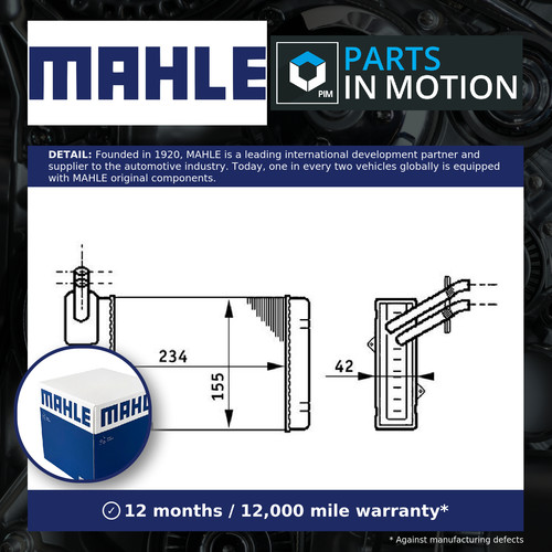 Heater matrix fits lupo - matrix,