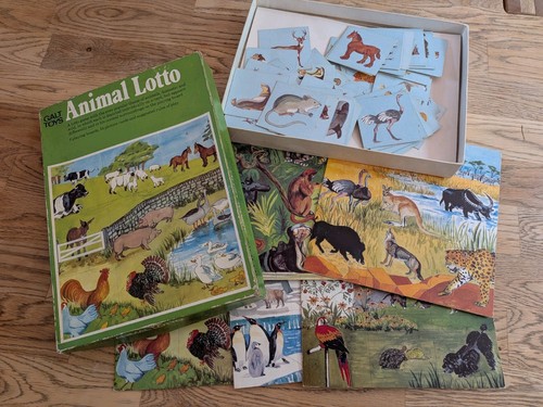 Vintage galt toys animal lotto - vintage,
