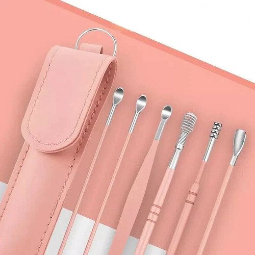 6pcs stainless steel ear wax - stainless,