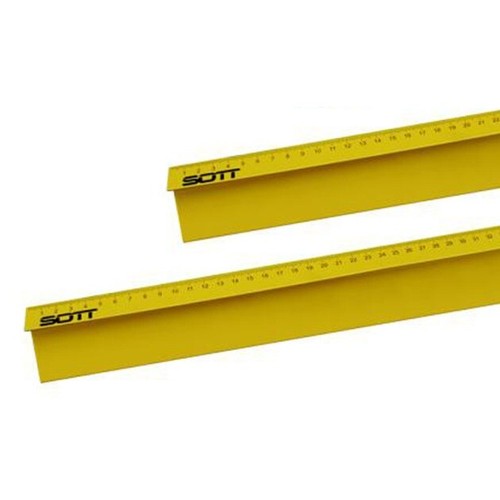 Metal safety ruler - , aluminium
