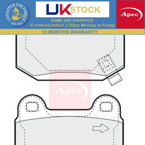 Apec brake pads - pads, for