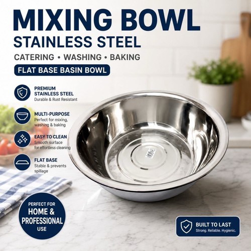 Mixing bowl stainless steel - bowl,
