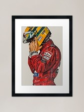 Ayrton senna framed art print - senna,