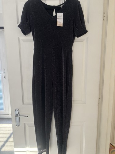 Black glitter playsuit catsuit - glitter,