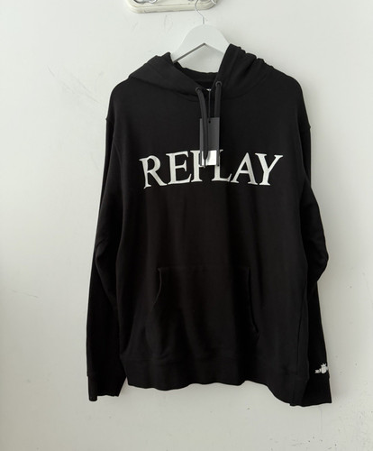 Replay men black logo - black,
