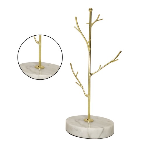 Golden jewelry stand - golden,