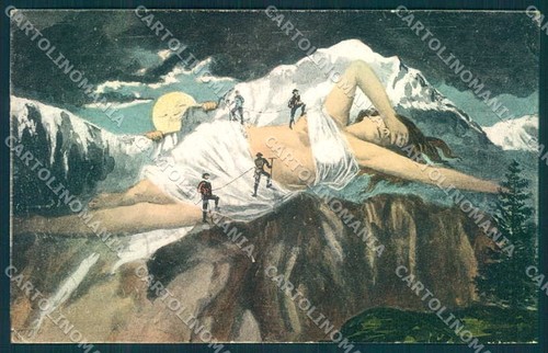 Artist signed lady mountain - artist,