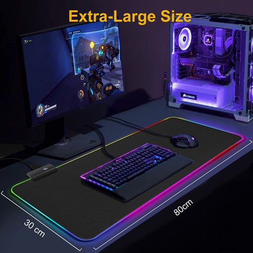 800x300mm desk mat rgb - 800x300mm,