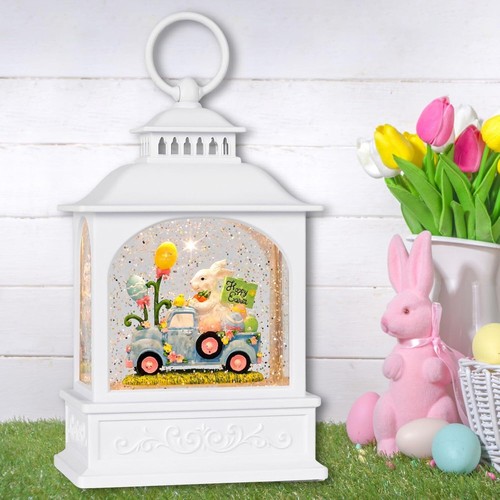 Easter truck snow globe - easter,