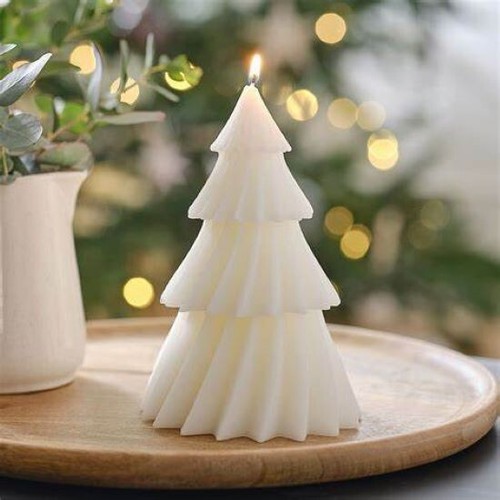 Tree shaped candle christmas - shaped,