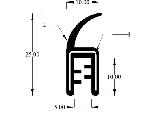 Universal vertical fin car - universal,
