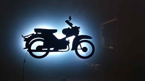 Led wall art gdr moped - wall,
