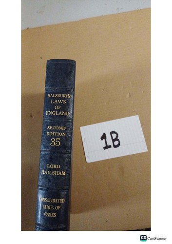 Halsbury laws england - of, 2nd