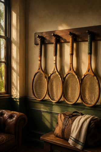 Wooden tennis racquets - wooden,