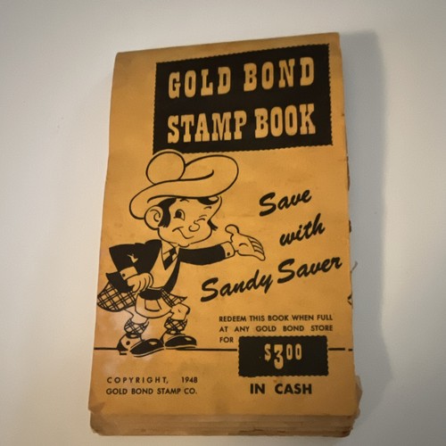 Gold bond trading stamp book - stamp,
