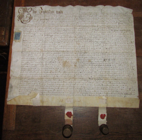 1698 vellum indenture king - of,