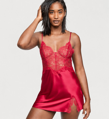 Victoria secret red satin - red, &