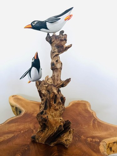 Penguin garden ornament - garden, gift