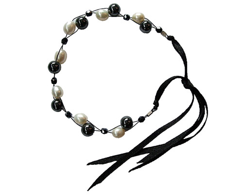 Real frw pearls - ,, hematite
