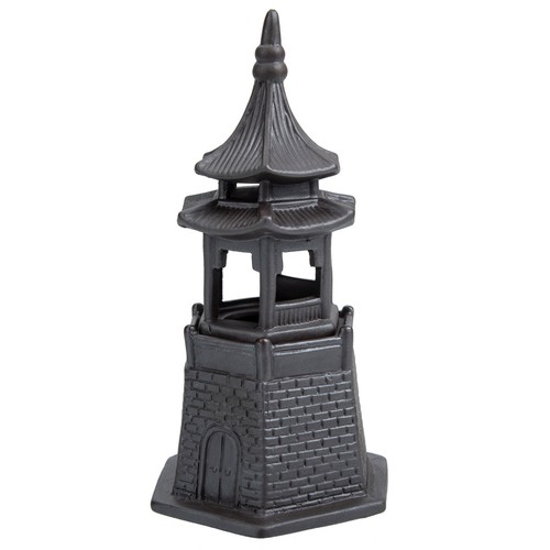2pcs ceramic pavilion statue - pavilion,
