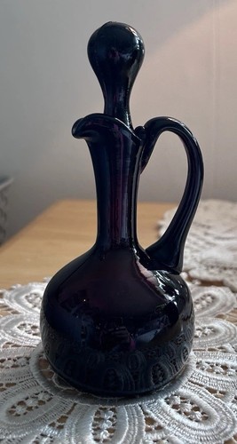 Vintage small amethyst glass - vintage,