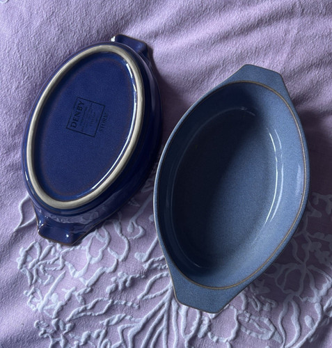Denby storm blue - blue/purple, oval