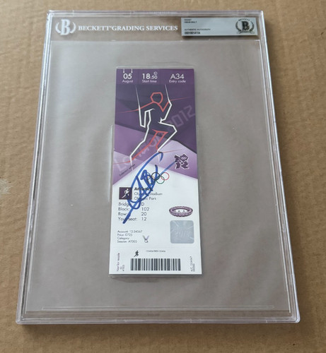 Usain bolt signed 2012 - bolt,