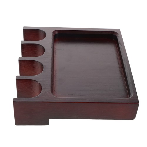 Weighted dark red wooden pool - weighted,