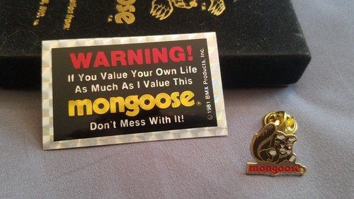 Vintage mongoose bicycle pin - vintage,