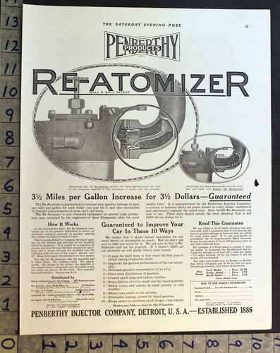 1921 atomizer gas - 1921, re-atomizer