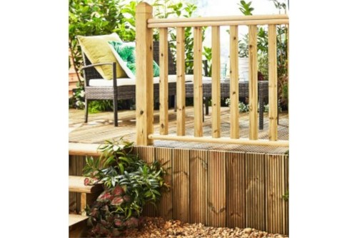Garden deck spindles handrails - garden,