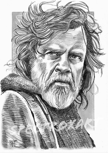 Star wars original art luke - original,