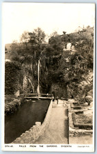 Postcard Dyserth Denbighshire Wales Falls from the Gardens posted 1955