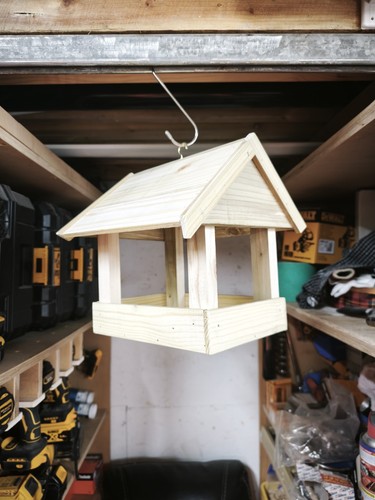 Wooden bird table feeding - wooden,