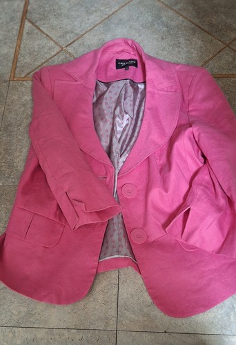 Fuschia linen jacket