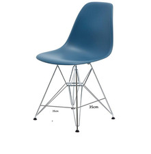 Retro tulip  style  Dining Chair  with metal legs  cafe