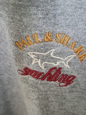 Paul & Shark Yachting Knit Jumper Mens Large Crew Neck Heavyweight Sweater, Grey