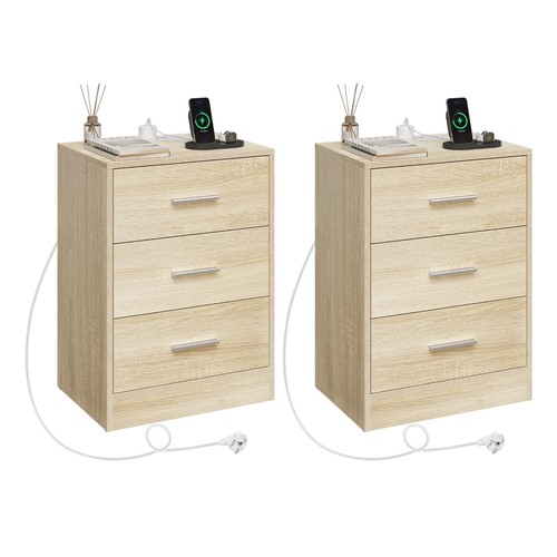 Woltu bedside tables set 2 - bedside,