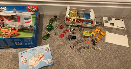 Playmobil 5434 camping - playmobil, caravan
