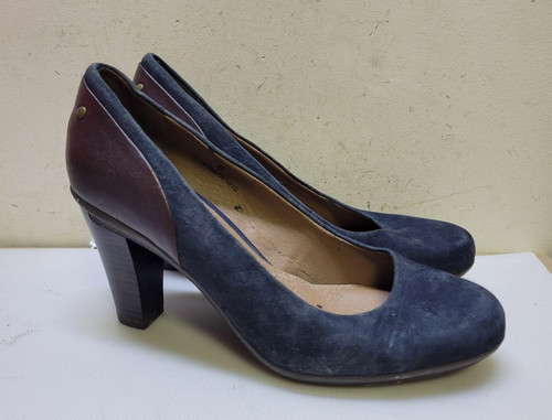 Footglove navy suede court - suede,