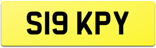 Skippy number plate s19 kpy - number,