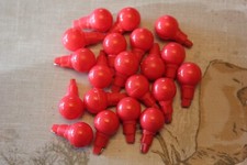 20 Red Berry Spare Replacement Christmas Bulbs B&Q set LV200  FREE UK POSTAGE
