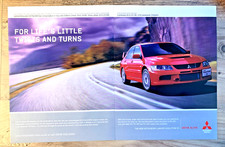 MITSUBISHI EVO 9 IX FQ 300 320 340 - FRAMEABLE ORIGINAL CLASSIC CAR ADVERT