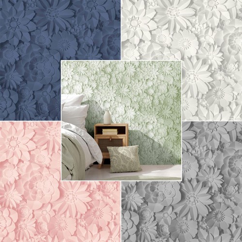 Dimensions floral wallpaper - dimensions,