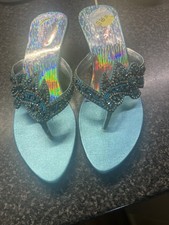 Dressy Heeled Flipflops for Woman Size 5 UK 38 Never Worn Only Tried On