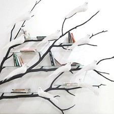 12pcs Artificial White Birds