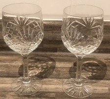 Pair Of Beautiful Royal Brierley Crystal Wine Glasses, Unused