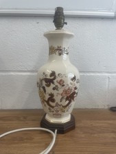 Masons Table Lamp Brown Velvet