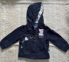 Pepper Pig navy hoody, full