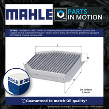 Pollen / Cabin Filter fits MERCEDES SL55 AMG R230 5.5 02 to 12 M113.992 Mahle